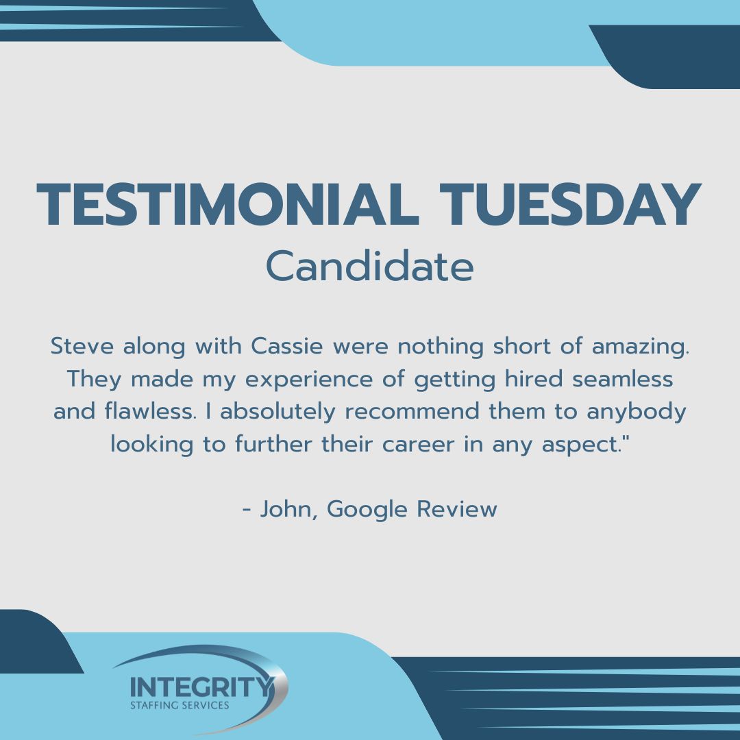 “Steve and Cassie were amazing. They made getting hired seamless and flawless.” — John, Google Review

We’re proud to support job seekers with a smooth hiring experience.

Start your next opportunity: nsl.ink/g3Q3