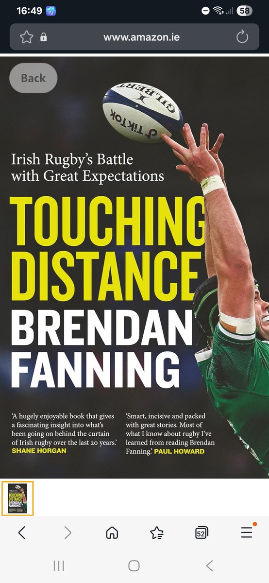 A Sports Book of the Year contender.
Huge thanks to <a href="/BrendanFanning/">Brendan Fanning</a> for a timely Xmas antidote to boredom.
As rugby on the field is struggling to offer anything other than the soporific at the moment, it's glorious to read this compelling work.
A perfect Christmas present.