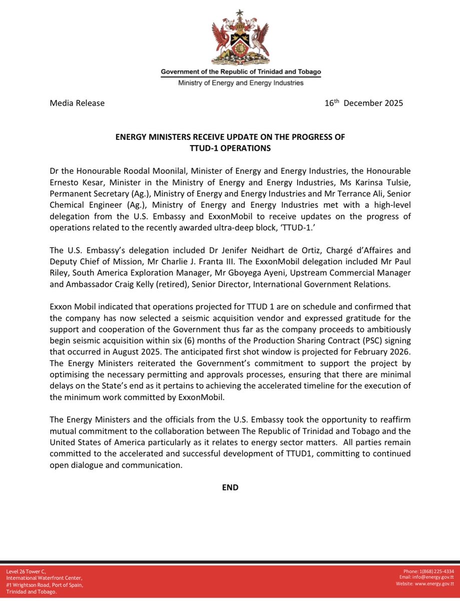 Ministry of Energy and Energy Industries tweet media