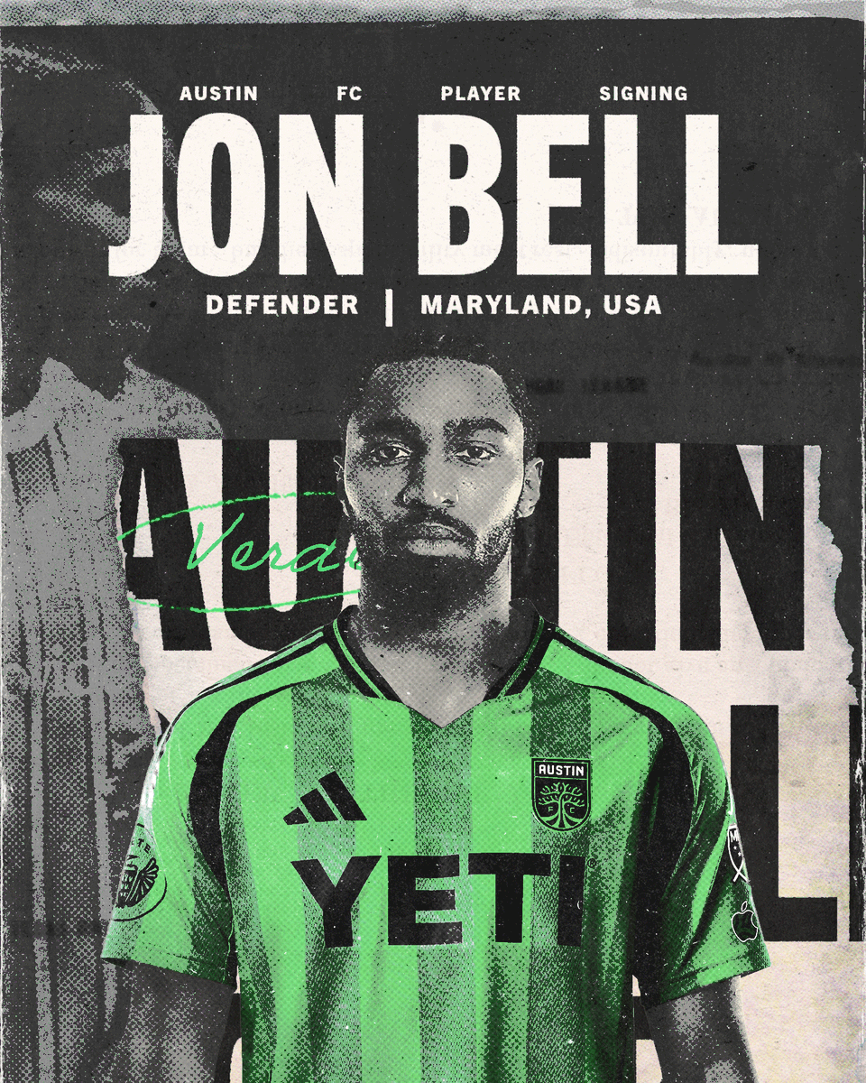 AustinFC's tweet photo. Bolstering the backline. 

Austin FC has signed defender Jon Bell!

Read more: https://t.co/HqWOlSTBIv https://t.co/uZ8TDQv4kH