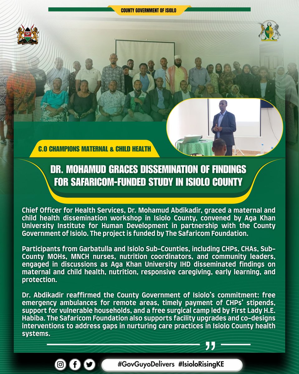 Governor's Delivery Unit - County Gov't of Isiolo tweet media