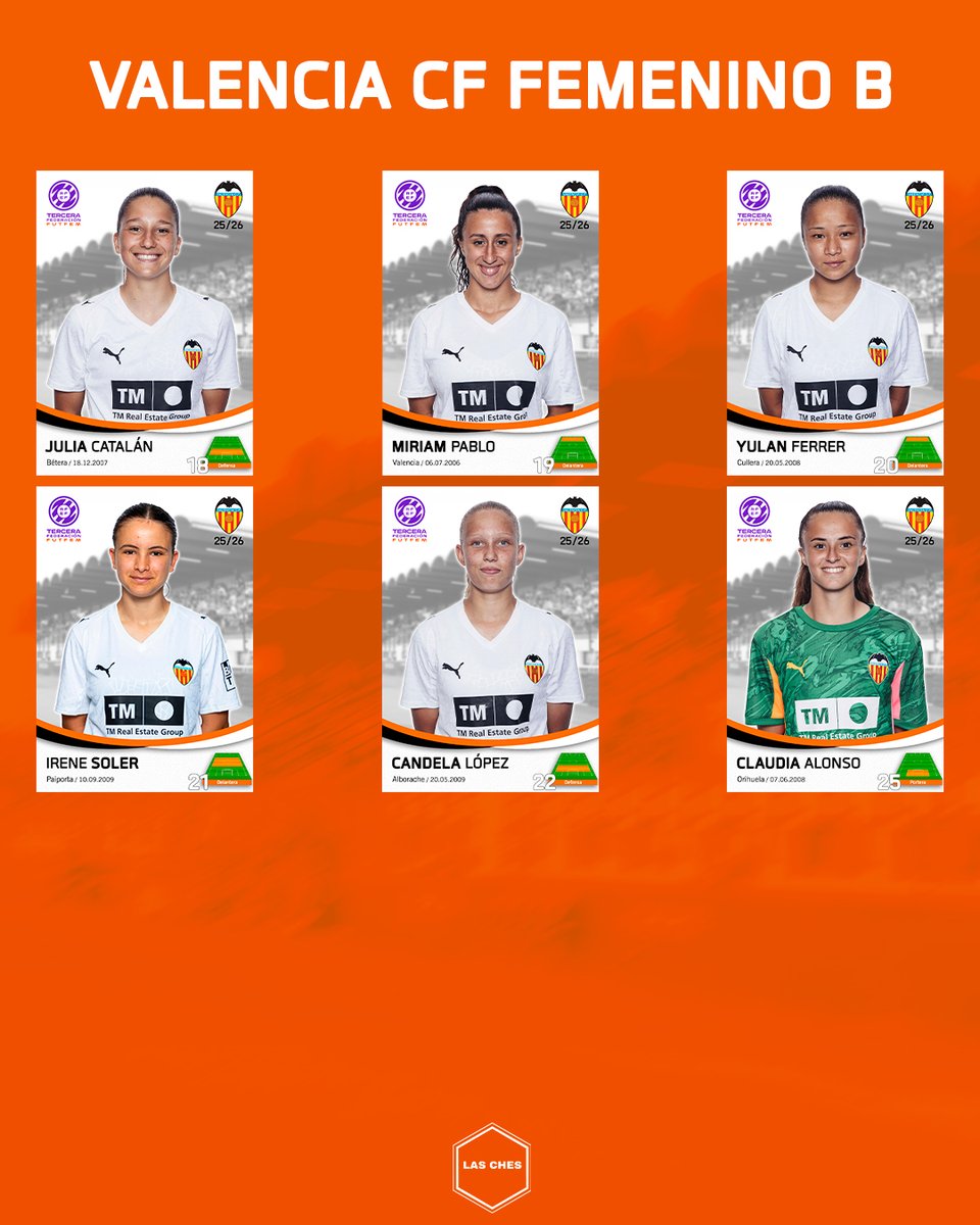 _LasChes's tweet photo. CARTAS TEMPORADA 25/26
Cartas del Valencia Femenino B
#temporada2526 #lasches #amuntvcf #futfem #futbolfemenino #vcff #vcffem #valenciafemenino #cantera #tercerafederaciónfutfem #cartasvcffem #cartasfutbol https://t.co/33OtiNYYgZ