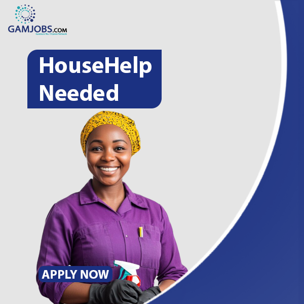 A client in Brusubi is seeking the services of an experienced house help. Interested applicants can contact 4134576.