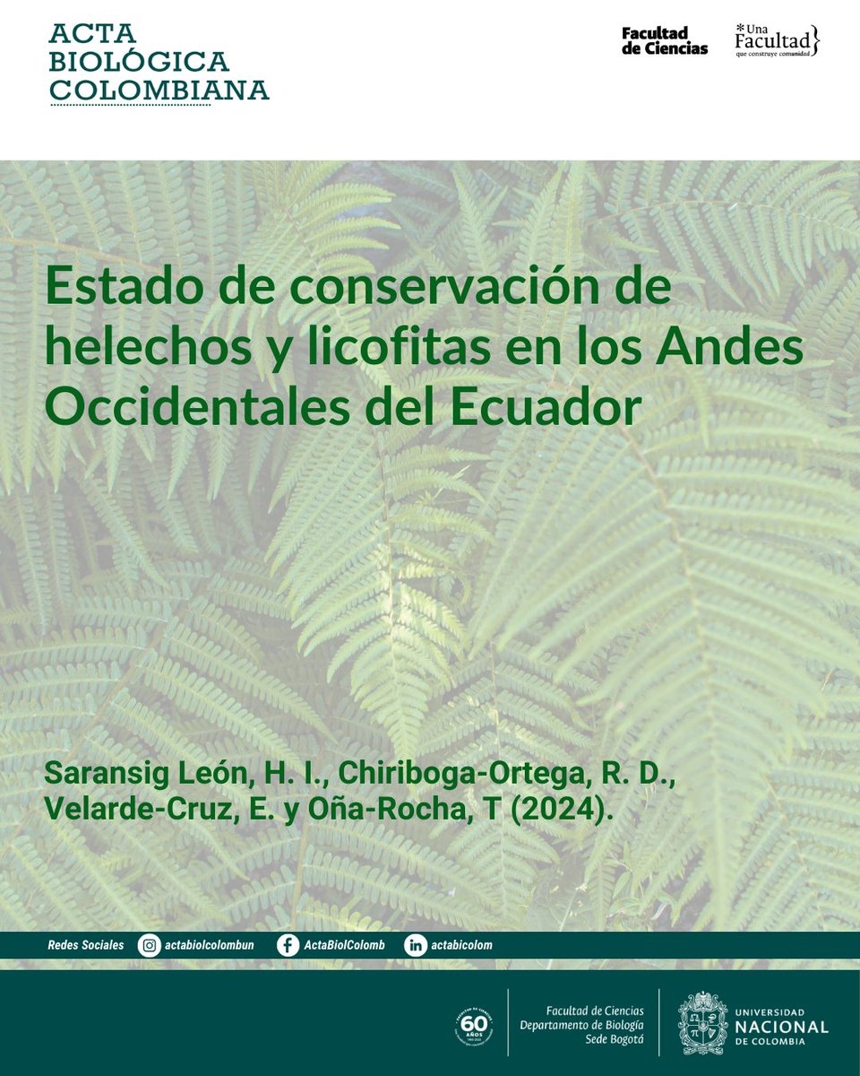 Revista Acta Biológica Colombiana UN tweet media