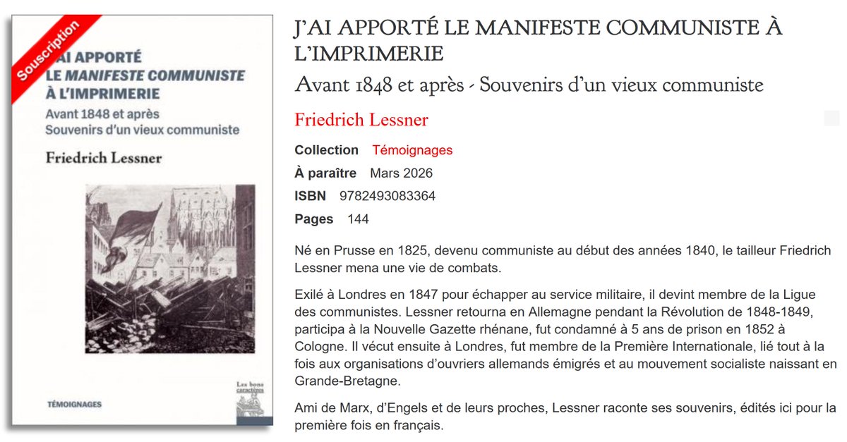 Aux bons caractères, un autre ouvrage en souscription.
lesbonscaracteres.com/livre/jai-appo…