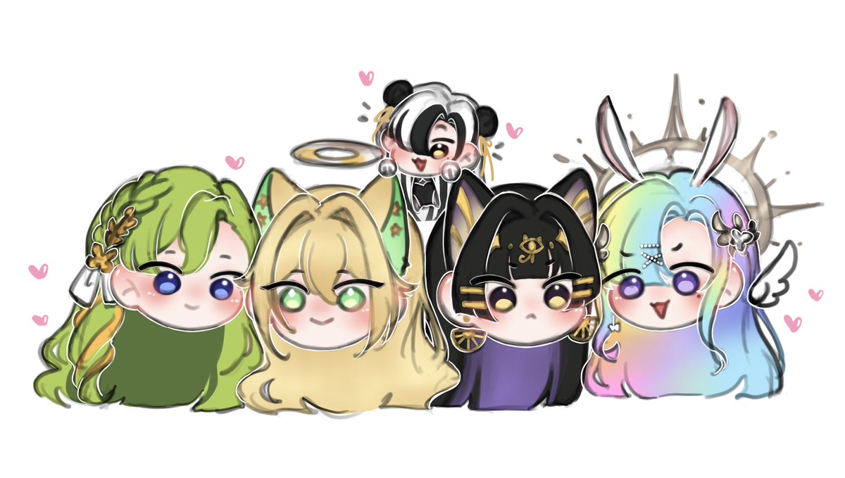 🐍😸🐼🐈‍⬛🐰💗
#Pekorinart #EraYourArt #MillenFanart #Guppart