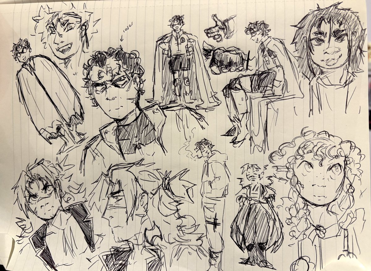 went to my 7 hour uni class despite having already handed in the assignment and was. clearly very productive #jasontodd #jrwifanart