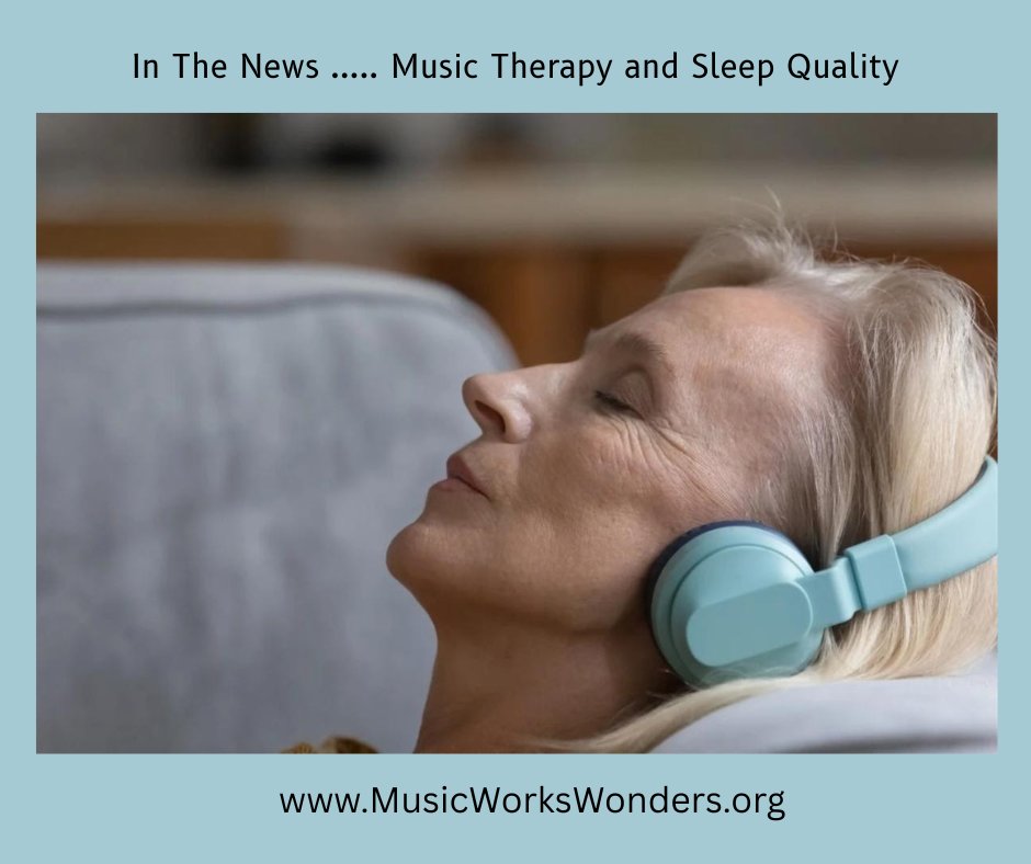 MusicWorksPA's tweet photo. In the journal, PLoS One, researchers reviewed evidence from several clinical trials to see the effects music has on sleep quality in older adults aged 50 and above.
Emma Convery, MT-BC https://t.co/dYQWBvmxPP