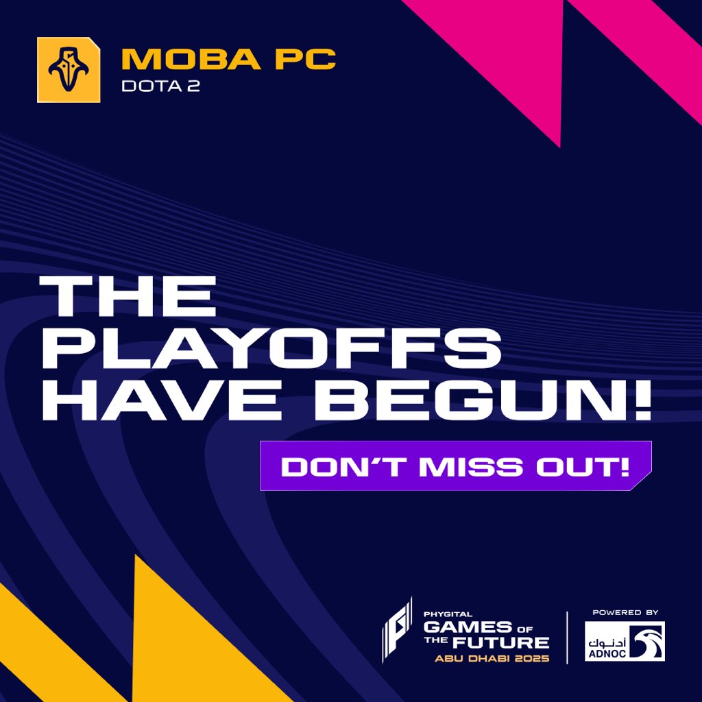Group Stage at GOTF Abu Dhabi 2025 powered by ADNOC is done!
Playoffs are live — don’t miss the action and cheer for us 💙

Streams 👉 bit.ly/3MBakzx 
Updates 👉 abudhabi2025.gofuture.games/en/