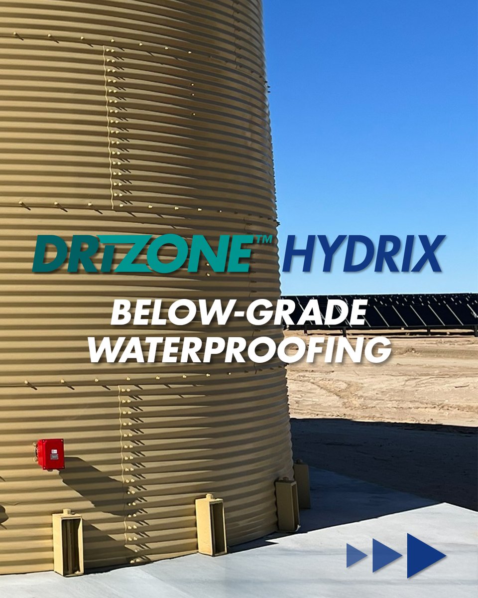 PolyglassUSA's tweet image. 💧 DRIZONE™ HYDRIX – Next-Gen Below-Grade Protection
Engineered for mission-critical structures with hydrostatic resistance, crack-bridging durability &amp;amp; seamless assemblies for watertight performance.

🔗 hubs.li/Q03Y43X10

#Waterproofing #PolyglassSolutions