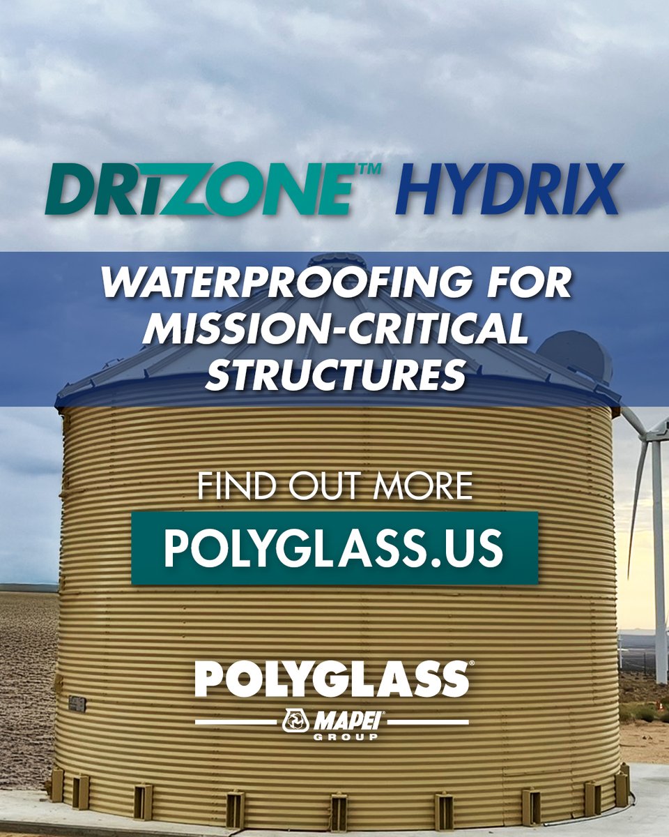 PolyglassUSA's tweet image. 💧 DRIZONE™ HYDRIX – Next-Gen Below-Grade Protection
Engineered for mission-critical structures with hydrostatic resistance, crack-bridging durability &amp;amp; seamless assemblies for watertight performance.

🔗 hubs.li/Q03Y43X10

#Waterproofing #PolyglassSolutions