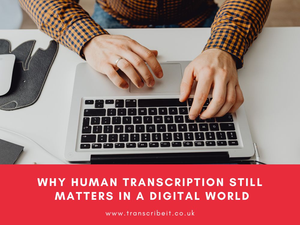 In a world increasingly driven by automation, does human transcription still matter? 🤔

Our latest blog explores why human expertise remains essential in a digital-first world — from accuracy and context to confidentiality and nuance.

transcribeit.co.uk/ti-news/why-hu…