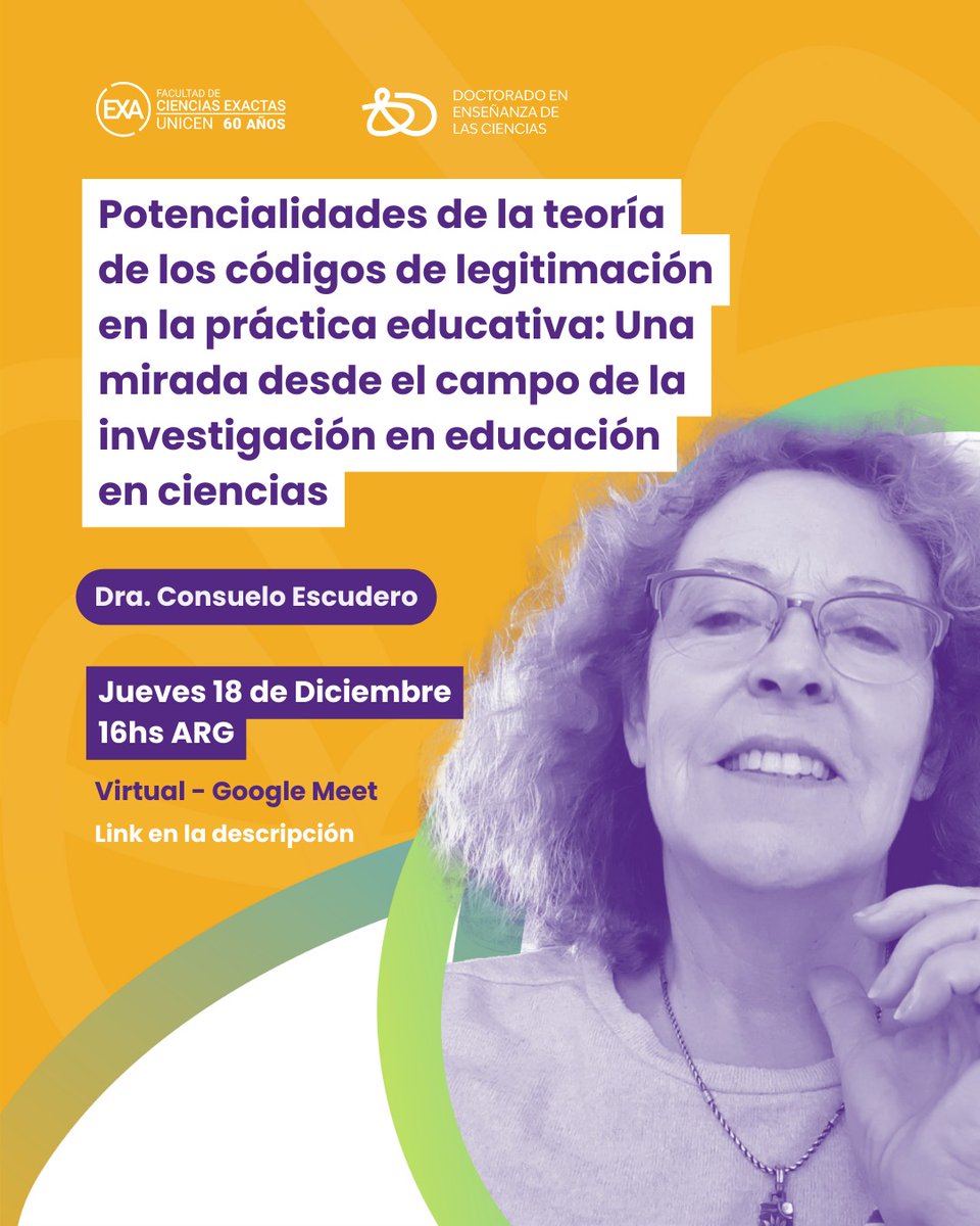 🚨No te pierdas esta charla clave para la #InvestigaciónEducativa en ciencias!!!

ℹ️Enlace de Registro: forms.gle/XmofSYQwwaJWRT…

#LCT #EducaciónEnCiencias #GravedadSemántica #DensidadSemántica #DidácticaDeLasCiencias #Ciencias