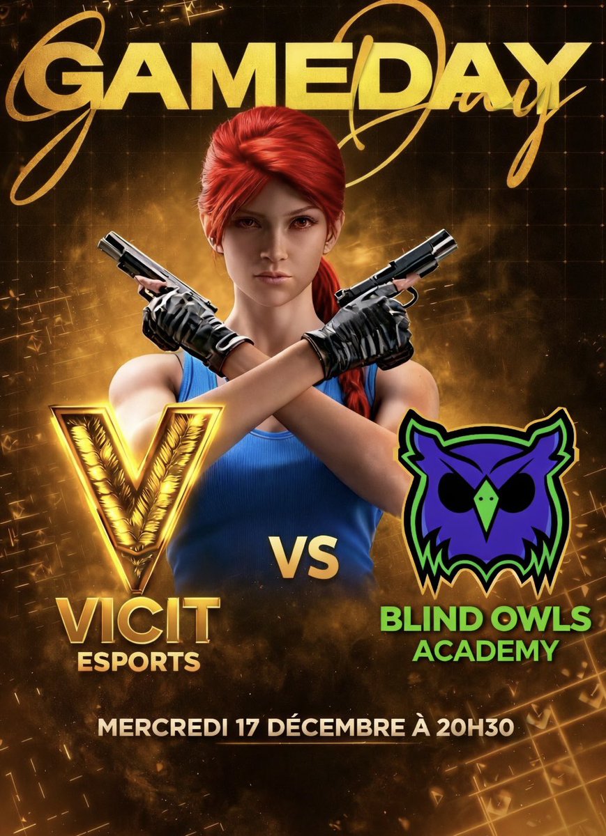 Demain notre équipe affronte la <a href="/BlindOwlsGG/">Blind Owls Esports</a> Academy à 20h30 en <a href="/EuroEliteSeries/">European Elite Series</a> (free) match pour une qualification en demi finale du winner bracket.

Lu du match:

<a href="/ohCengiz/">Cenn. 🇵🇱</a> 
<a href="/TheSmaart/">Smaart</a> 
<a href="/Ant1R6S/">Ant1DEMON</a> 
<a href="/zSh0t3r/">🇩🇿🇵🇸🇫🇷</a> 
<a href="/TontonSmokjak7/">S〽️okyy</a> 

Le match sera diffusé sur la chaîne en commentaire ⬇️