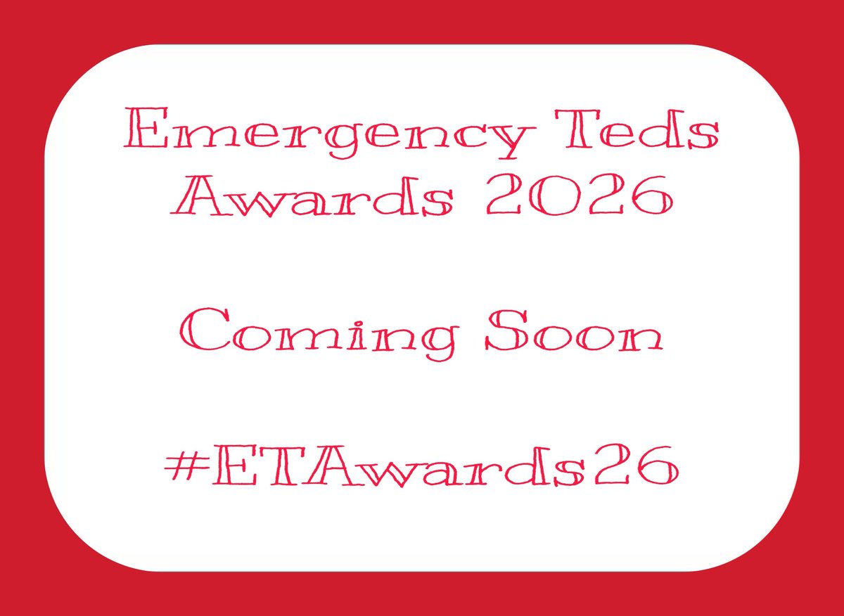 Emergency_Teds's tweet photo. 👀
#ETAwards26 https://t.co/6xXYNCx9YQ