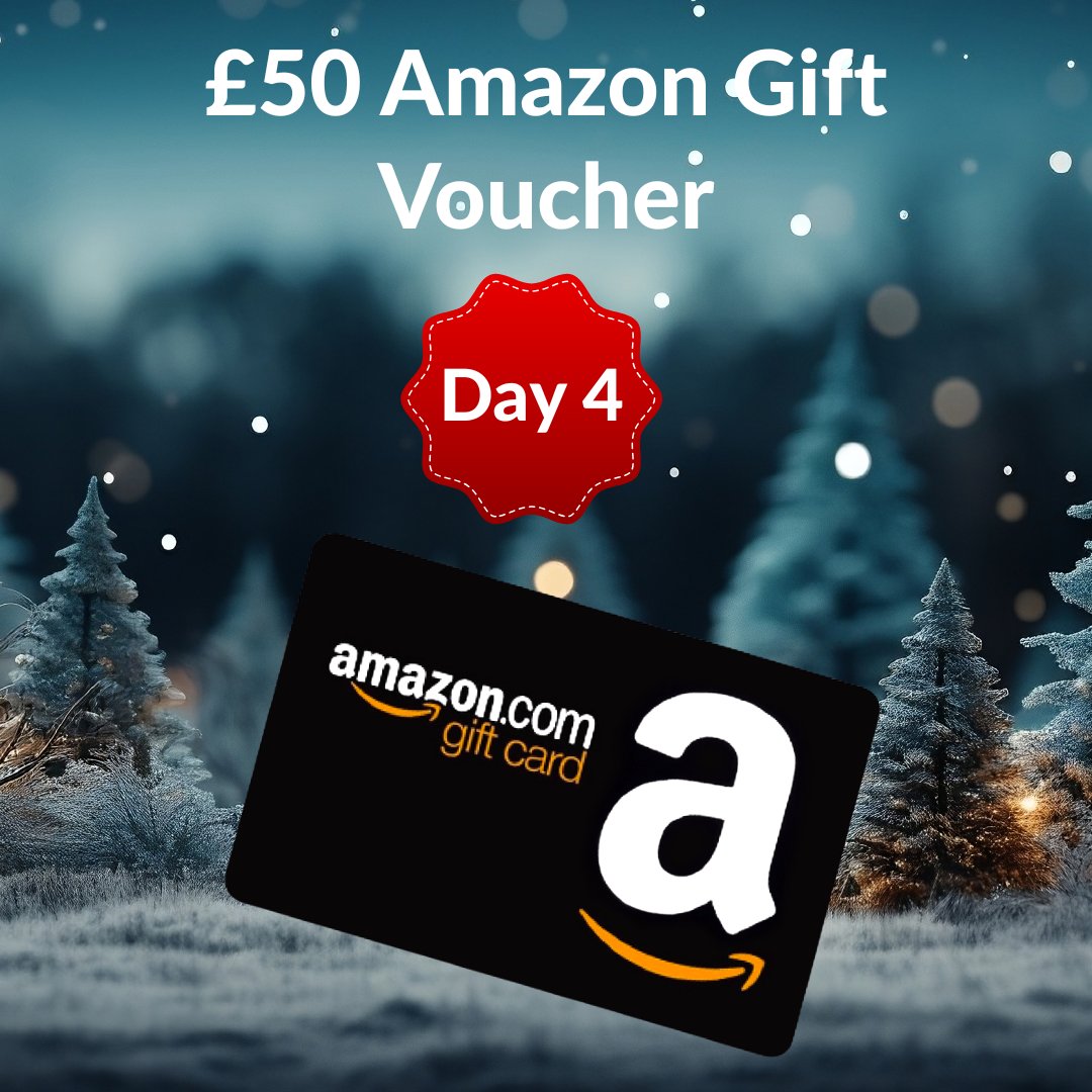 motoreasy's tweet image. DAY 4 is now here! 🎉
Today’s MotorEasy Christmas treat? A £50 Amazon Gift Voucher!🛍️✨
How to enter: 
Click the link in bio to enter and start your holiday celebrations!
Plus for extra entries like and reshare our daily giveaway posts on Instagram, Facebook, or X.