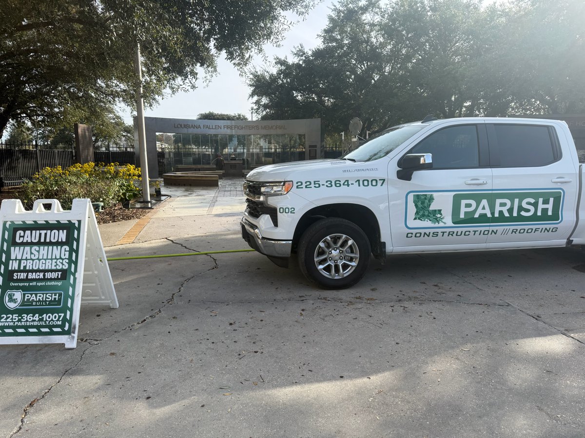 ParishBuilt's tweet image. Honored to take care of a place that means so much to our community. 🇺🇸

Today we completed a Soft Wash at the Louisiana Fallen Firefighters Memorial, helping preserve and protect this space. Thank you to those who gave everything. 🚒

#ParishBuilt #SoftWashing