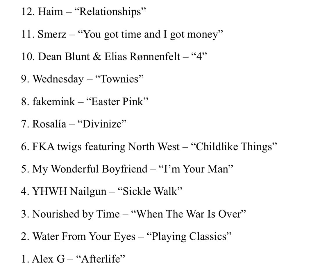 Here are my top 50 songs of 2025