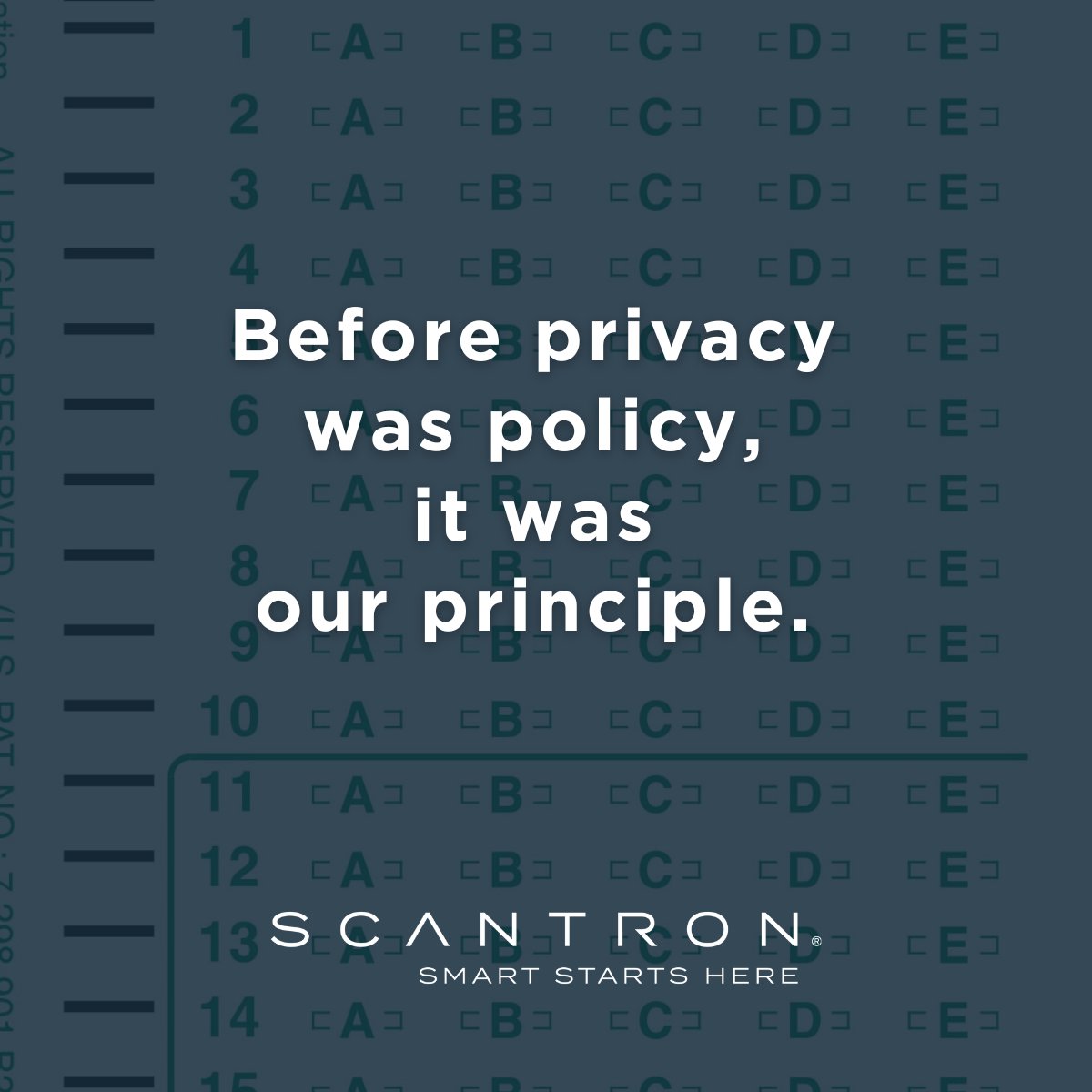 🔐 Protecting student privacy for over 50 years.

From bubble sheets to AI, Scantron has always built technology that safeguards data and empowers educators. Privacy isn’t a trend—it’s our tradition.

👉 See how we can help: hubs.la/Q03Qk-dG0

#DataSecurity #Scantron