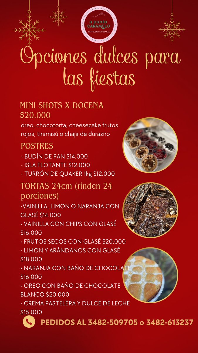 AgustinaaPrez's tweet photo. Opciones para estas Fiestas en A Punto Caramelo https://t.co/3z0hufqYka https://t.co/IaK0qjsDAK