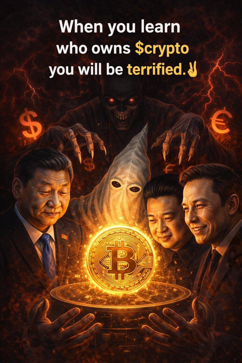 When you learn who owns $crypto you will be terrified. ✌