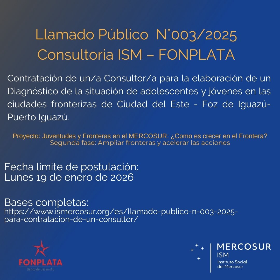 Instituto Social del MERCOSUR (ISM) tweet media