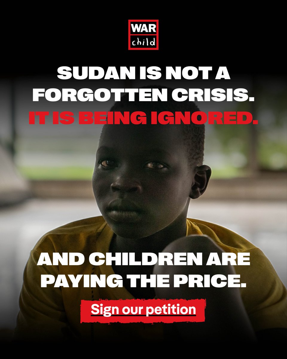WarChildUK's tweet photo. Children in Sudan are being left to starve.

Right now, only 35% of the humanitarian aid needed in 2025 has been pledged, according to Care International. Governments are cutting aid even as need grows more extreme every day.

1/3 https://t.co/GQph3eoJOg