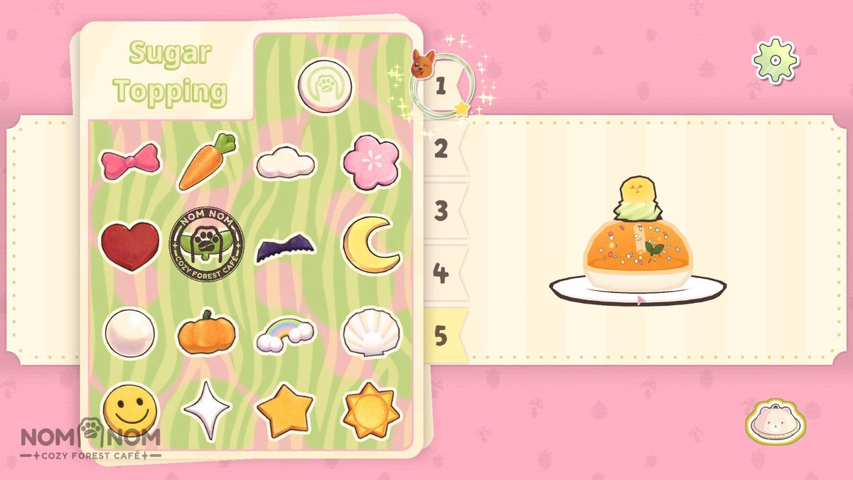 anaisenserio's tweet photo. 📢🌟We have a release date! #TeaseYaGame 
[Nom Nom: Cozy Forest Café]: A relaxed decoration-focused cooking game, with rhythm elements. 
🗓️January 12th  

🪴🛋️Decorate your dream café
🧁🎶Bake &amp; Brew to the beat!  
🐷❤️Meet the cutest customers https://t.co/Ct00T1TpRP https://t.co/vDcR6AV9OD