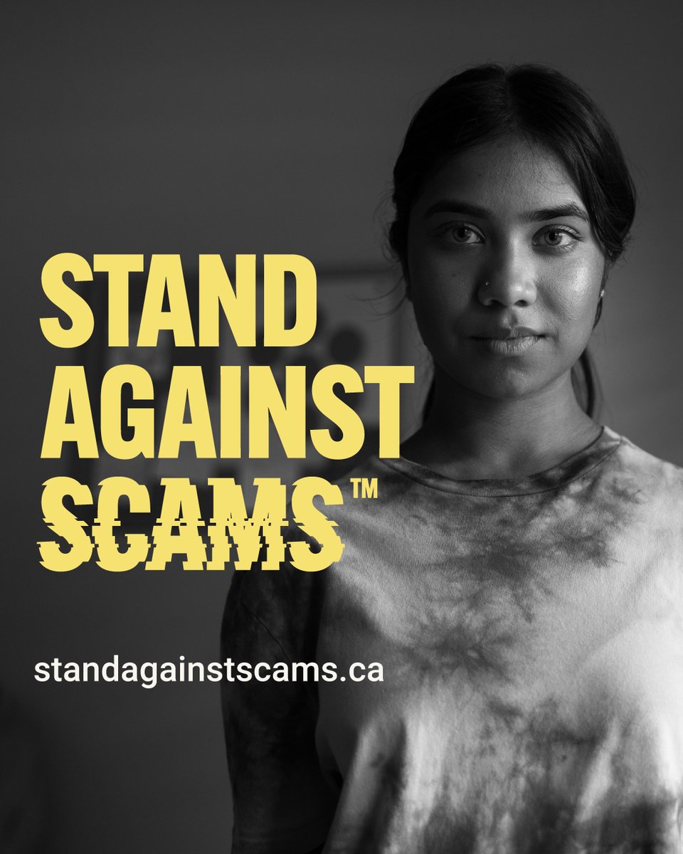 BMO's tweet image. We are proud to be part of the Canadian Anti-Scam Coalition. The Stand Against Scams campaign invites Canadians to join together with the Coalition to unite against scams and fraud. Learn more: spr.ly/601970eMc