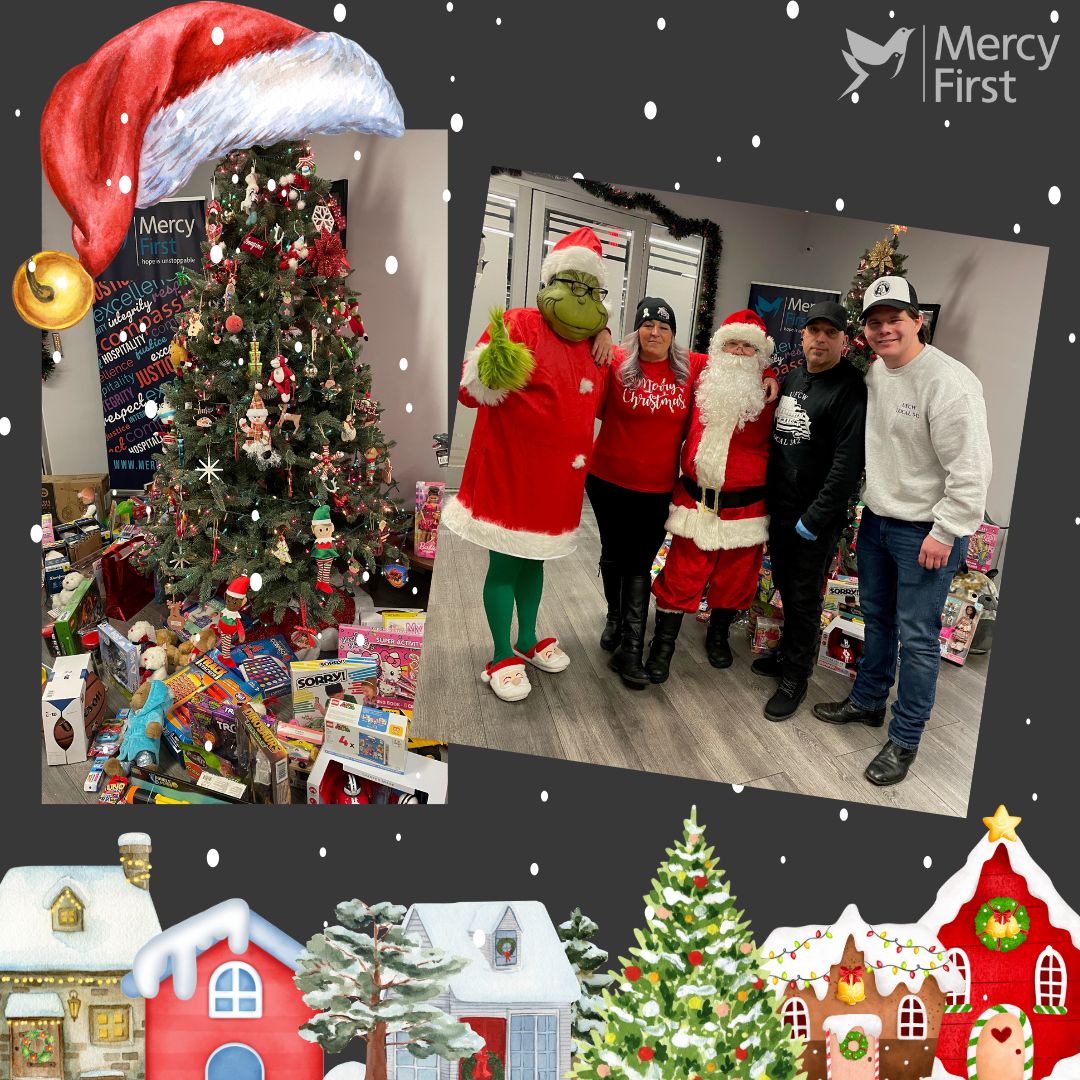 Mercy_First's tweet photo. Thank you to UFCW Local 342 for the amazing holiday donations for the children and teens at MercyFirst! 📷📷 Your generosity helped make the season brighter for so many young people. @UFCW342 https://t.co/Pfja6KPbw1