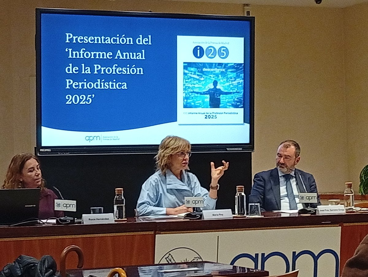 Un año más, asistimos a la presentación del Informe Anual de la Profesión Periodista de la <a href="/aprensamadrid/">APM</a> #periodismo