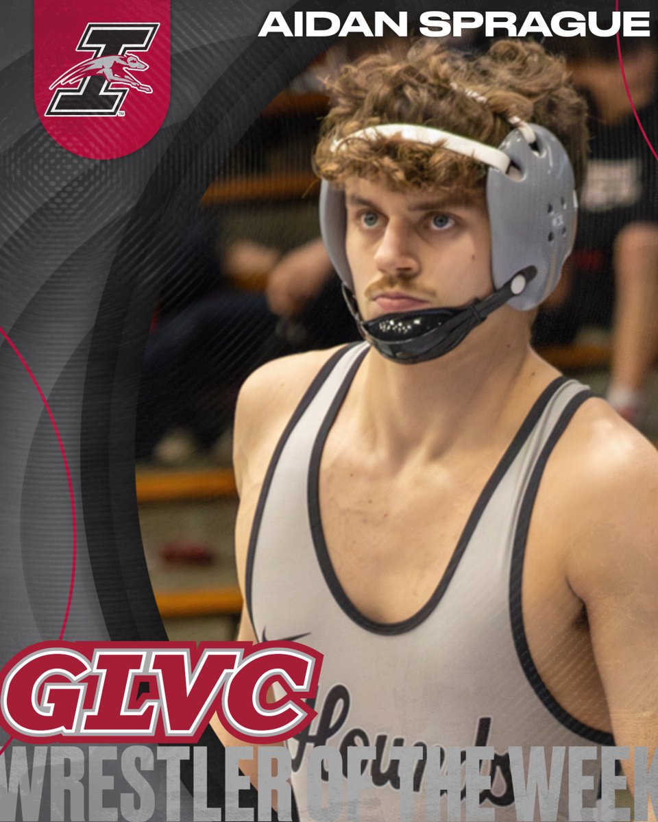 2⃣ 📌's + 1️⃣ ranked win = GLVC Wrestler of the Week

Congrats to Aidan Sprague on earning <a href="/UIndyWrestling/">Hounds Wrestling</a>'s 3️⃣rd GLVC Wrestler of the Week award this season! 🏆

🔗athletics.uindy.edu/news/2025/12/1…