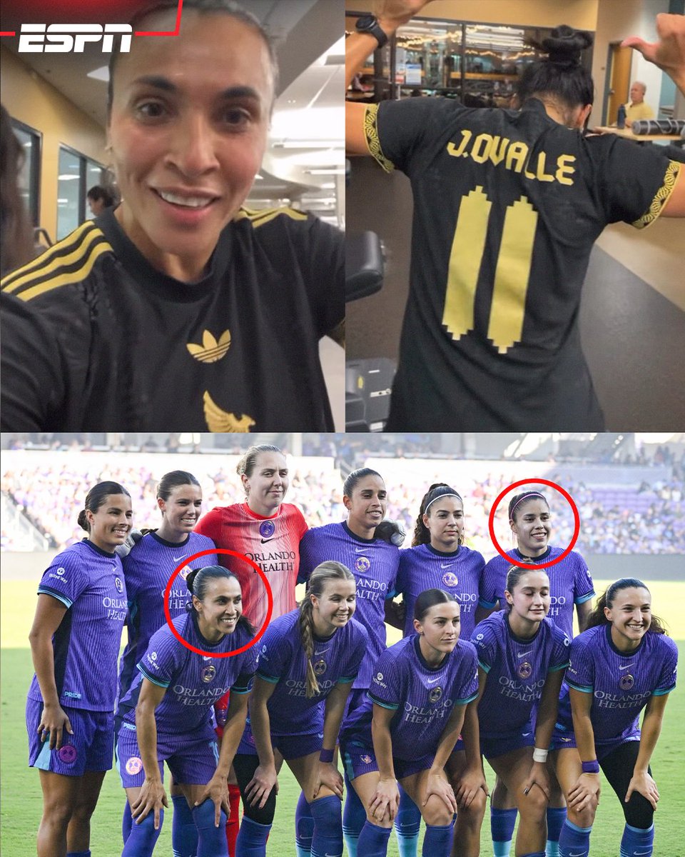 ESPNmx's tweet image. La Maga Ovalle cumplió EL SUEÑO 🥹

Imagínate ganar el premio Marta cuando compartes equipo con Marta.

Además, la leyenda brasileña la felicitó usando la 11 de Jaquie con la Selección Mexicana.