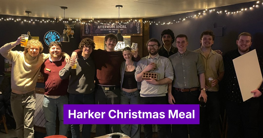 harkerapp's tweet photo. Our biggest Christmas social yet! 🎄

Yesterday, the team came together for the final time this year for our annual Christmas Meal social, featuring staff current, old, and from our partner company, @jamescapeweb

Keep an eye out to see what everyone got for their secret santa… https://t.co/SJXqgalhfk