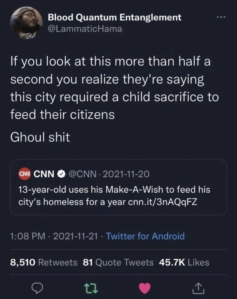 mcsquared34's tweet image. Dying child sacrifices what little joy remains in his life so his city can provide even the most basic welfare services