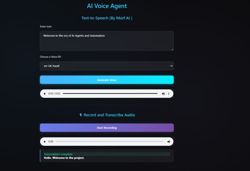Snehalxmode's tweet photo. Voice in, transcript out in under 30 seconds.
That’s what I built today.
#Day_6 of #30DaysOfVoiceAgents
I added AI transcription to my FastAPI app.

Now users can:
 1. Upload any voice recording
 2. Automatically send it to AssemblyAI
 3. Receive the transcribed text all through one sleek endpoint