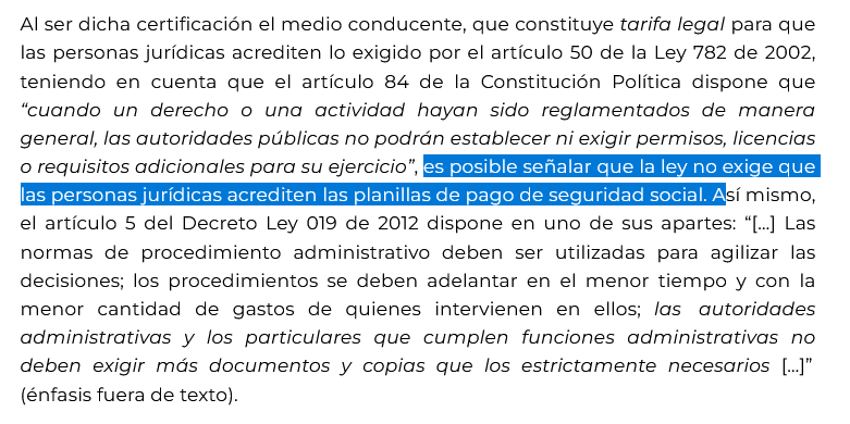 contrataenlinea's tweet image. 📄SISTEMA DE SEGURIDAD SOCIAL INTEGRAL.  Obligaciones. ¿Es procedente exigir la PLANILLA de seguridad social para  el pago de obligaciones en la etapa de ejecución de los contratos  estatales? contratacionenlinea.co/documentos/con…
