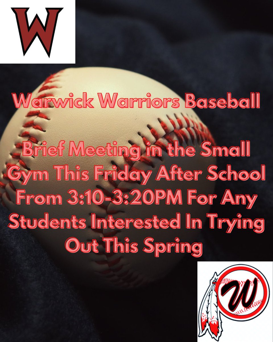 ⚾️Warwick HS Baseball⚾️ tweet media