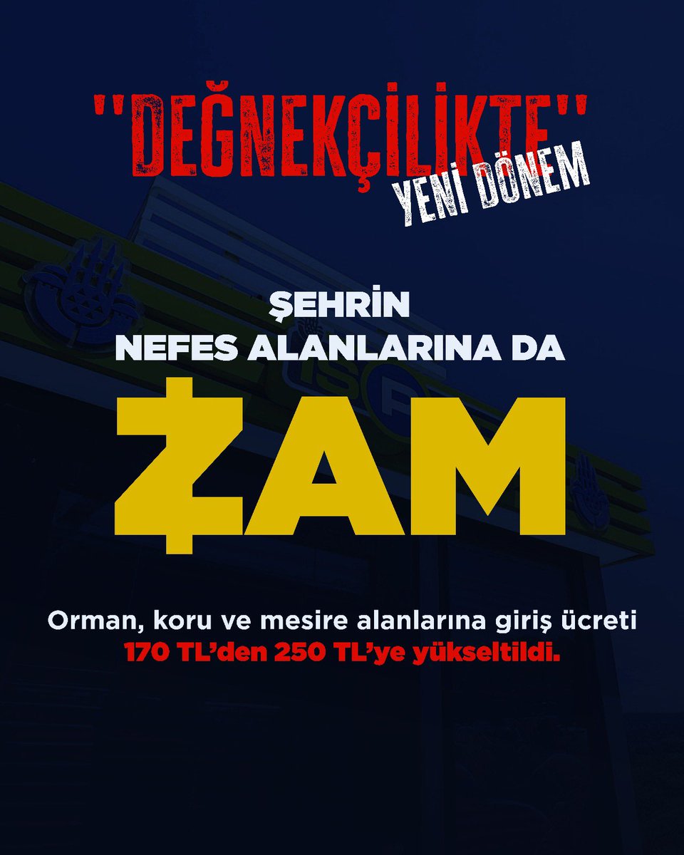 İSPARK’ın yaptığı iş değişmedi ama fiyatı uçtu. Demek ki pahalanan hizmet değil, kötü yönetimin faturası.