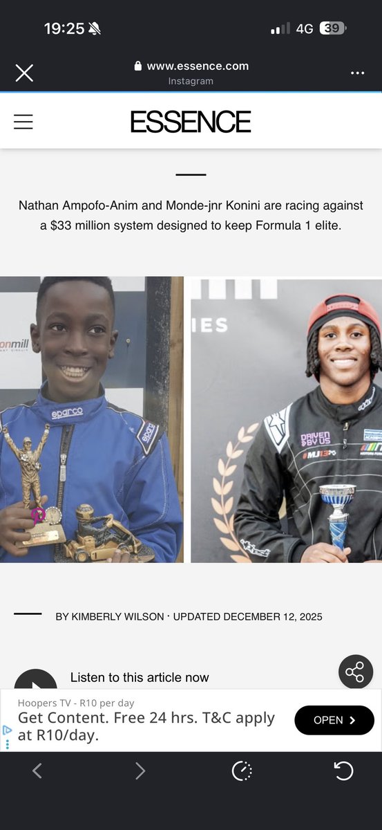Lalliestweets's tweet photo. @GaytonMcK  when you have a chance, read about a South African Boy who the British Championship https://t.co/vf3VklrkDt https://t.co/Prla27htwU