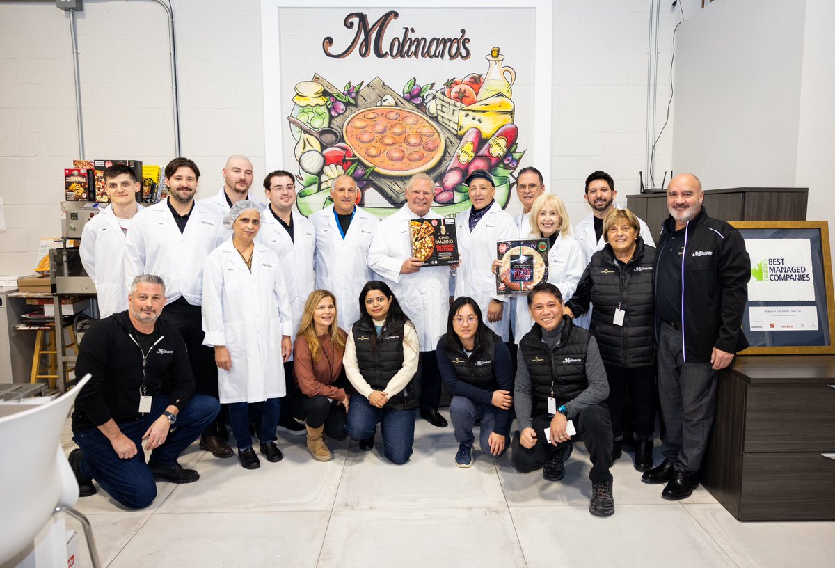 fordnation's tweet image. It was great to visit Molinaro Foods in Mississauga and meet the team behind one of Ontario’s homegrown food manufacturing success stories. Thanks for the tour!