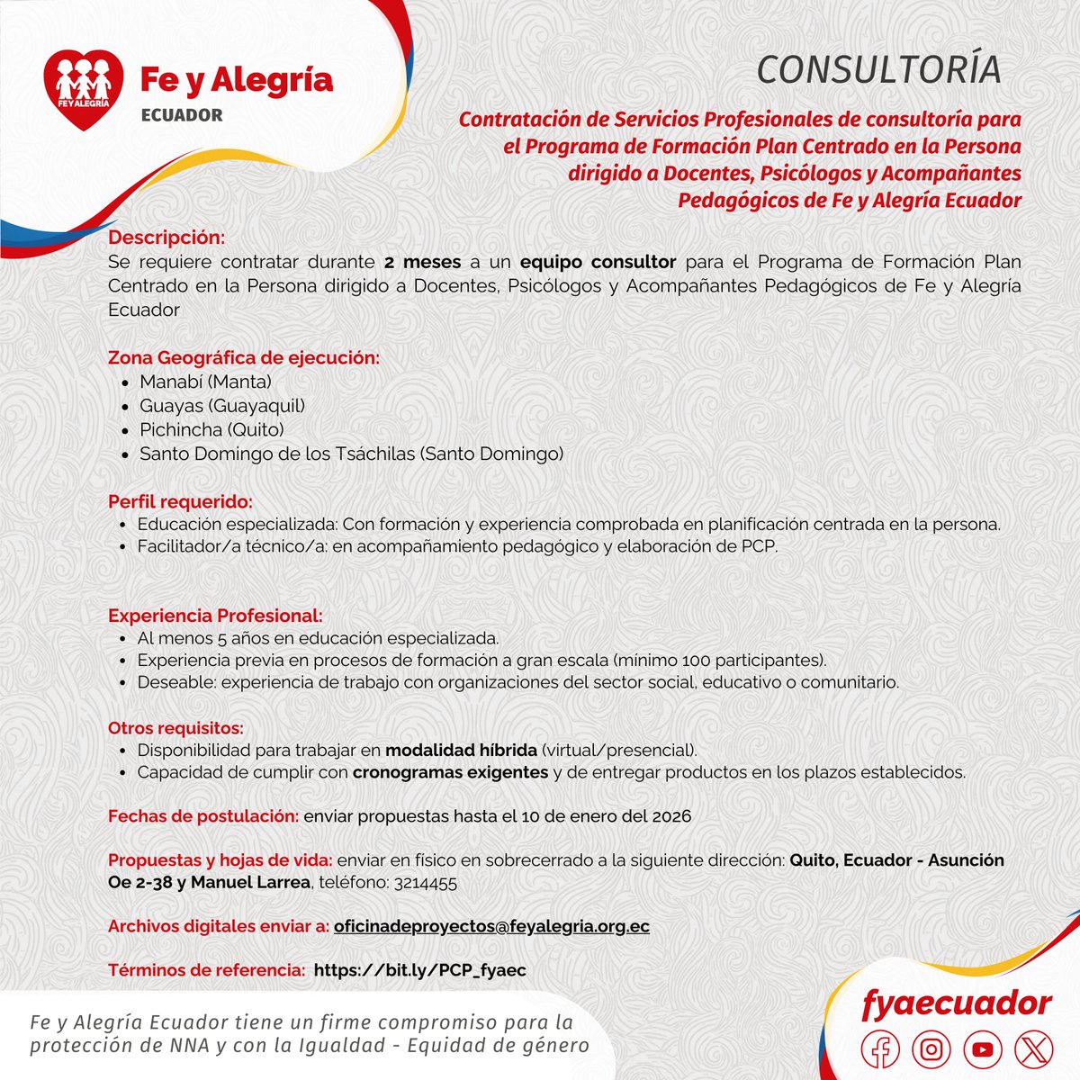 Fe y Alegría Ecuador tweet media