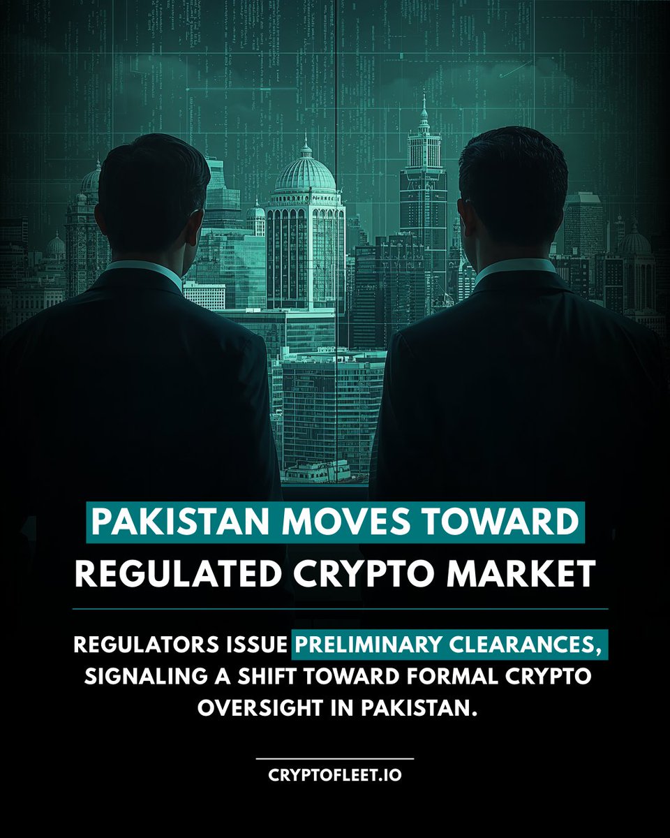 Pakistan takes its first step toward a regulated crypto market, Global  exchanges receive initial regulatory clearance. #PakistanCrypto #CryptoNews  #BlockchainPakistan #DigitalFinance
