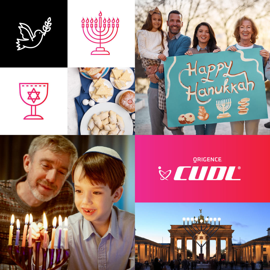 CUDLnetwork's tweet image. Happy Hanukkah! As families and communities gather to celebrate, the Festival of Lights is a beautiful reminder of perseverance, unity, and faith. May each candle shine brighter with hope, highlighting the traditions and connections that unite us.