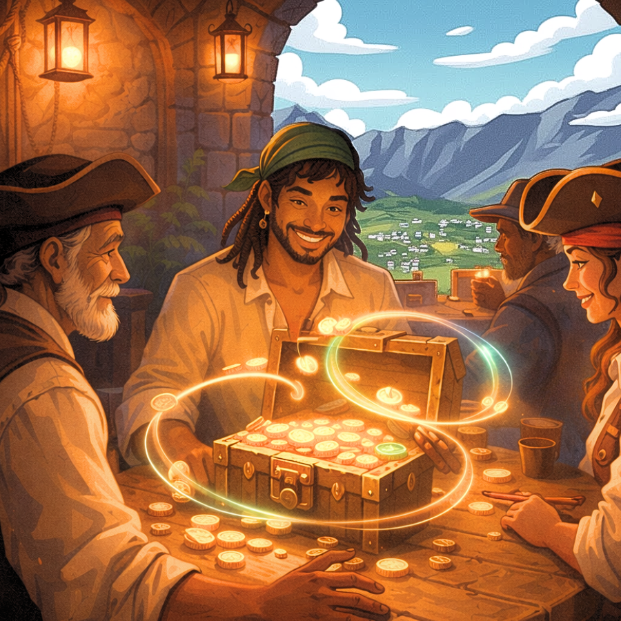 Jetons_re's tweet photo. Solana as a foundation: fast, low-cost, scalable
In pirate terms:
A solid hull — fast sailing, low cost, built to weather long voyages. 🦜
#Airdrop : 💟 + Retweet 🔁 + Follow : @jetons_re 🔔
#LaBuse #JTN #Solana #Web3 https://t.co/Sfggt2vm1y