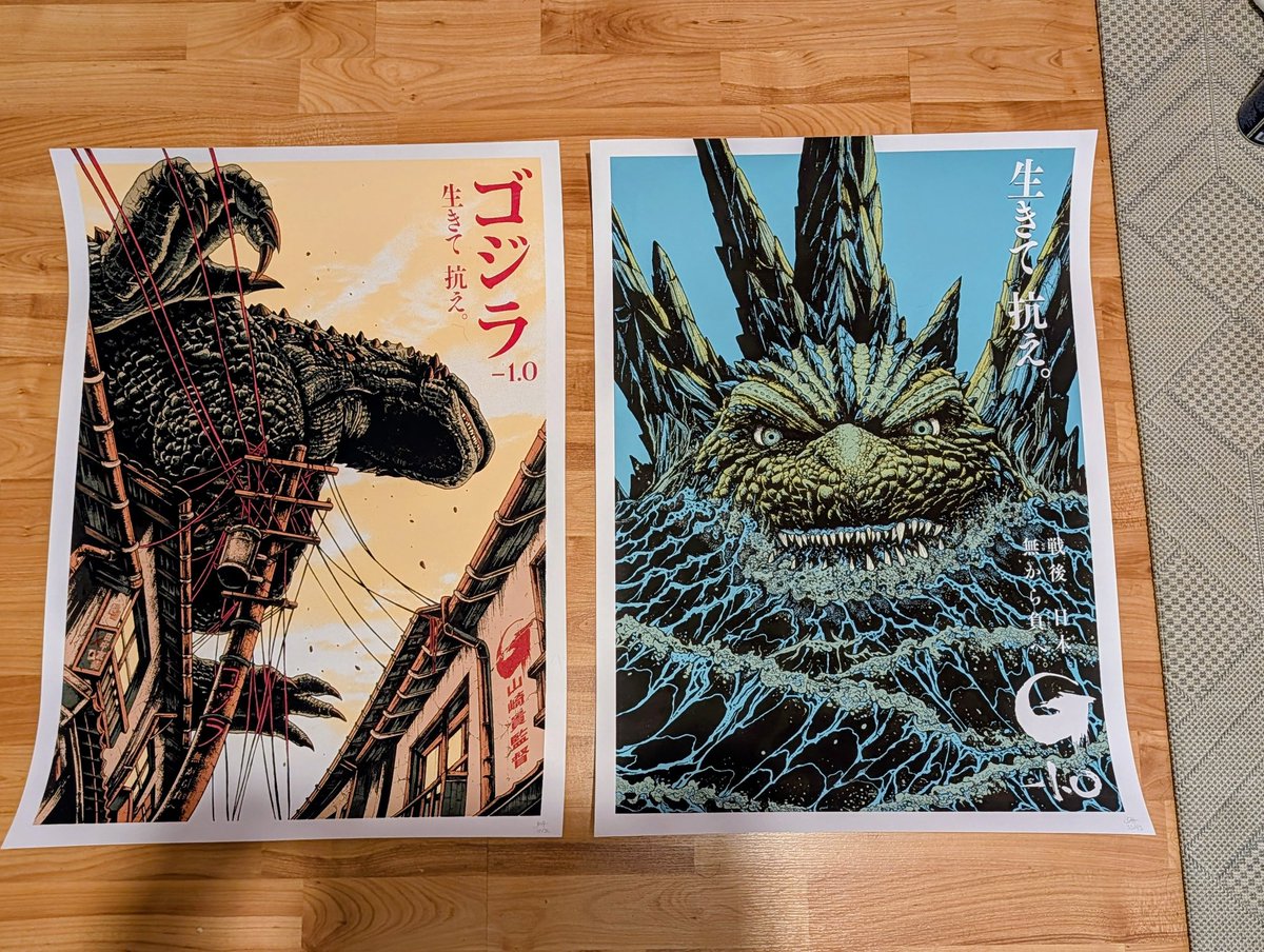 Réception de ces petites beautés par <a href="/sinpiggyhead/">Keanu Ribs</a> ! Reste à les encadrer et faire de la place sur les murs 😅