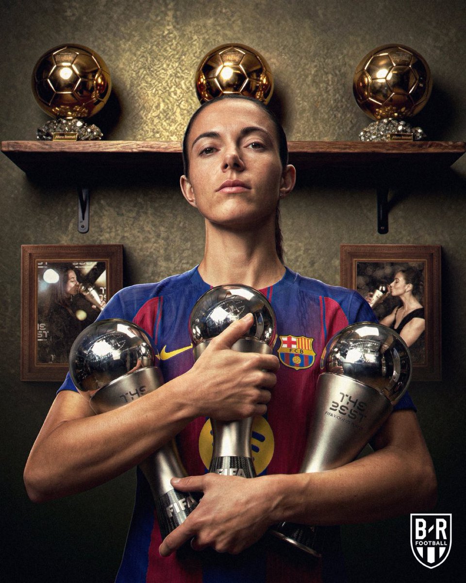 ⚽️ | AHORA: Aitana Bonmati gana el premio a la mejor jugadora de la FIFA.