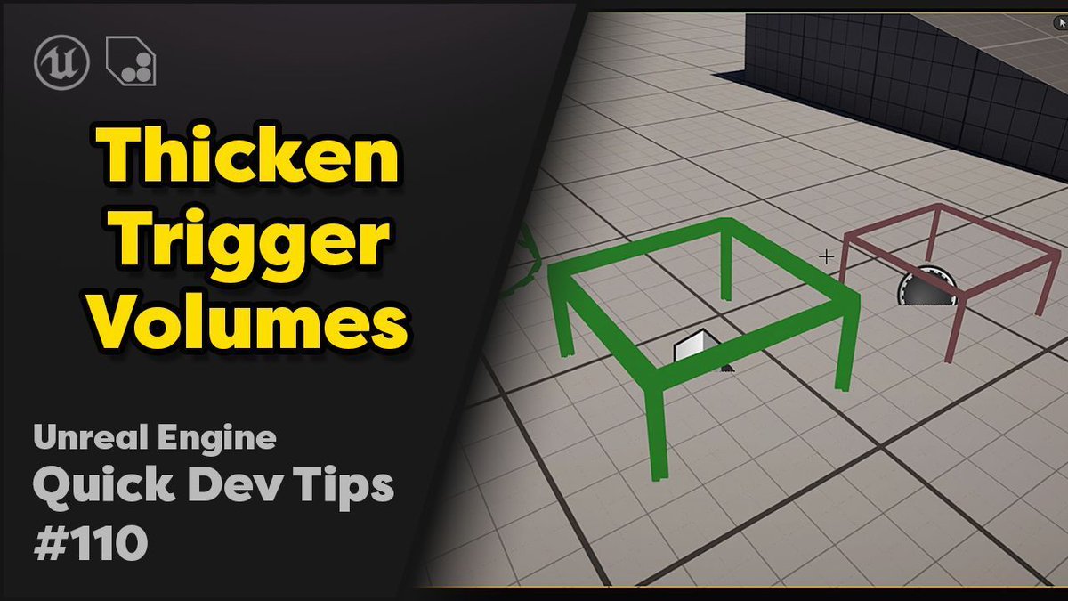 New #UnrealEngine Quick Dev Tip blog post!

Did you know you can increase the thickness of trigger volumes to make them much easier to click in the editor?

Real simple to do, just keep an eye out for the Line Thickness setting!

Quick read about it here
👉