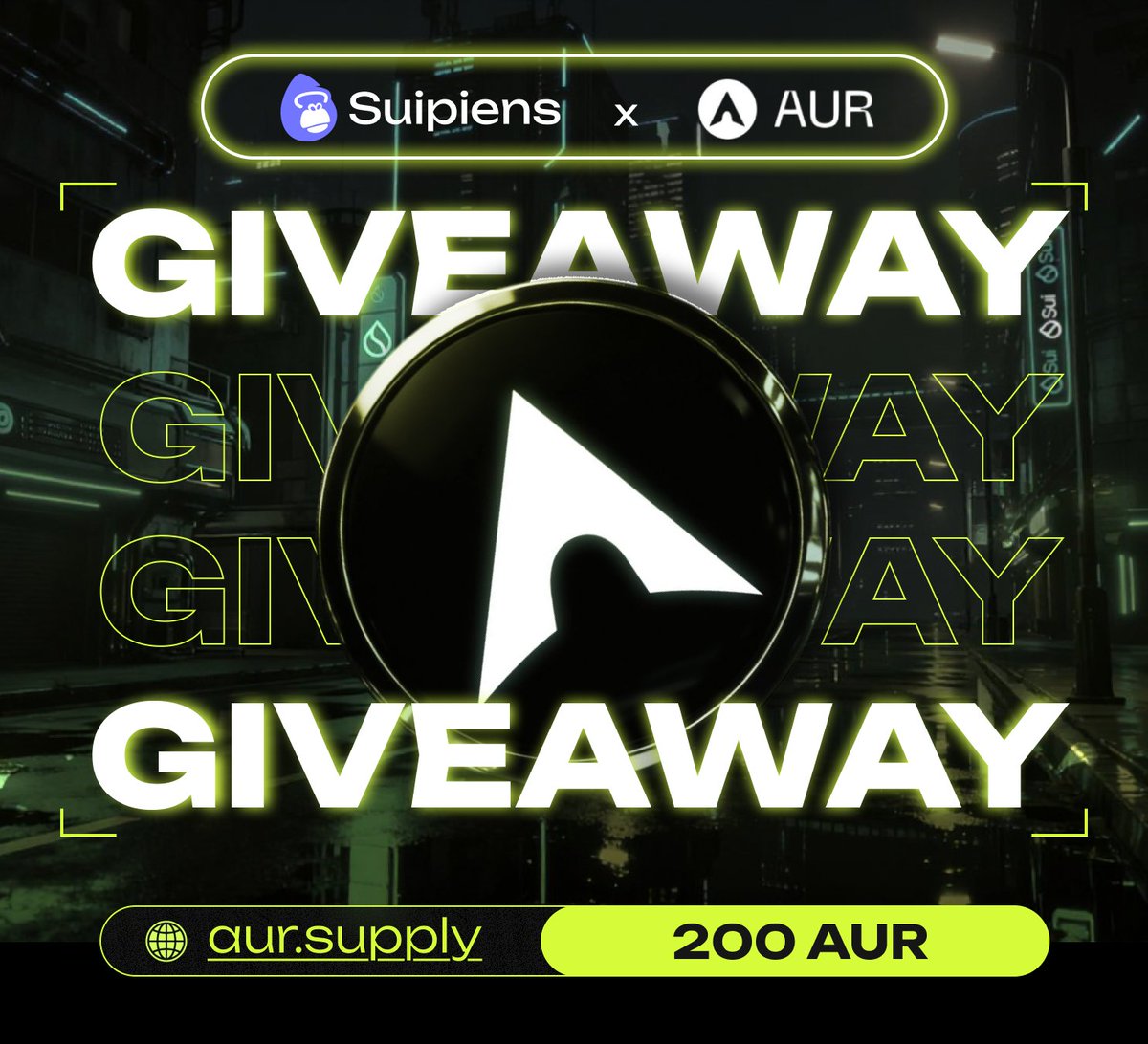 🎁 $AUR GIVEAWAY 🎁

Giveaway 200 $AUR — mined from <a href="/aursupply/">AUR</a> ⛏️

1️⃣ Follow @Aursupply 
2️⃣ Repost this post
3️⃣ Drop Sui address in the AUR Telegram🏆 

10 lucky winners get 20 AUR each in 36 hours.

Good luck 🍀#AUR #Sui #Giveaway