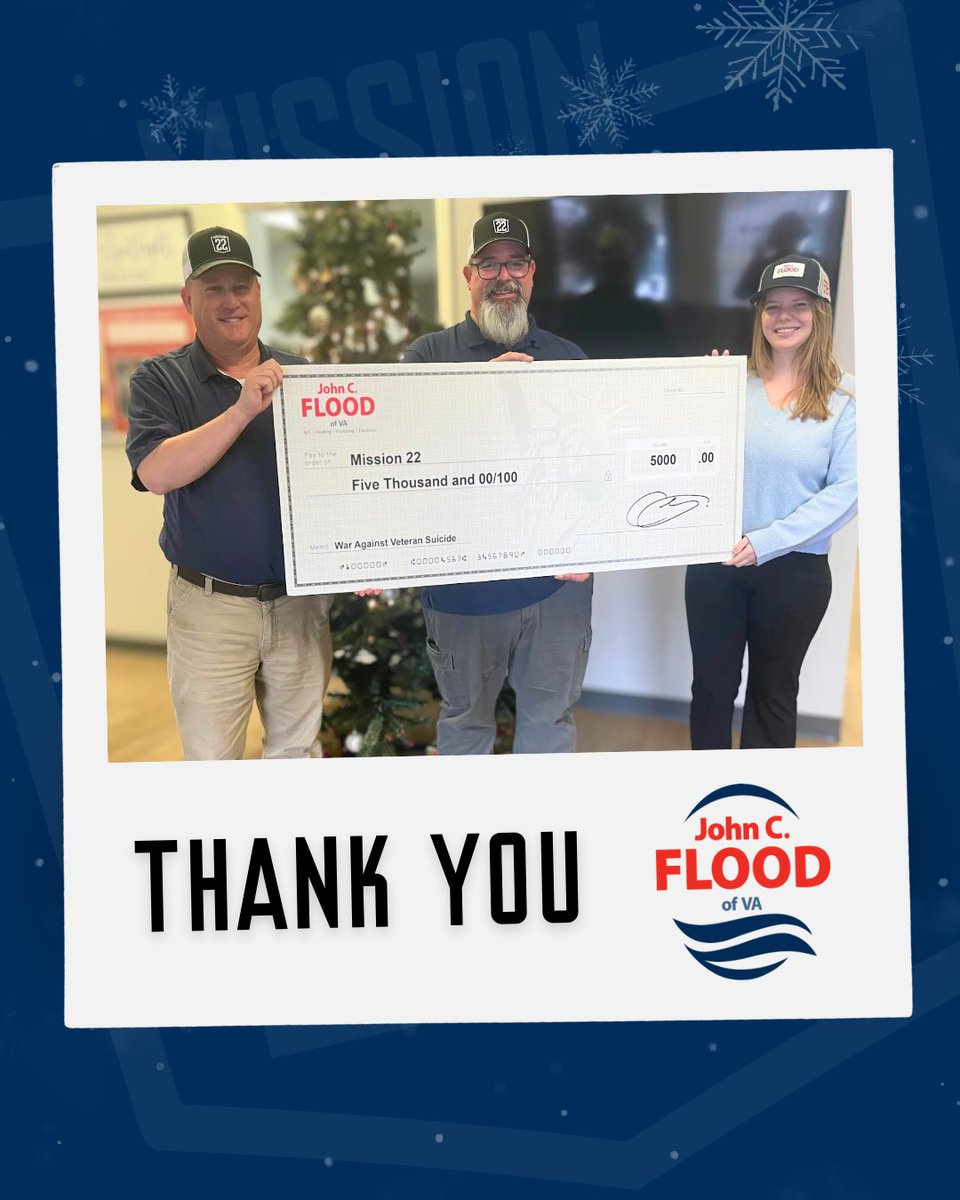 Some partners don’t just show up — they stand beside you, year after year.

Huge thanks to John C. Flood for raising $20K+ for Mission 22 over 4 years of dedicated support. Your commitment brings hope, healing, and real change.

#Mission22 #DonorSpotlight #VeteranSupport
